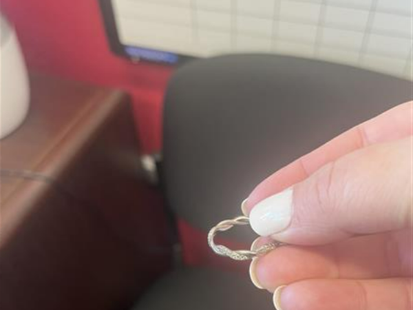 Picture of the back side of a ring